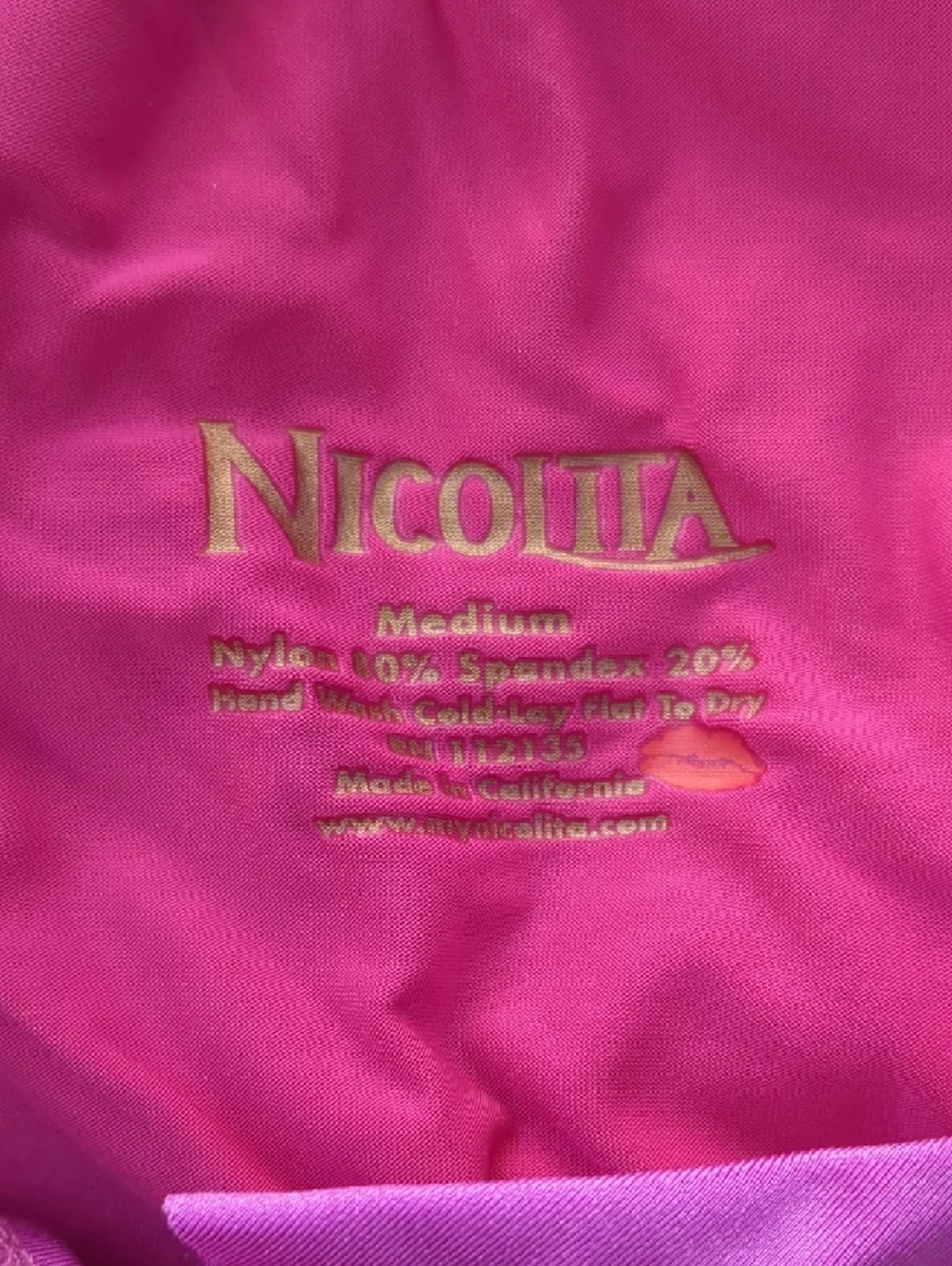 Nicolita One-Shoulder Ruffle Bikini Top in Hot Pink - Picture 6 of 6